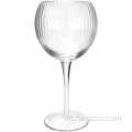 Gin de acanalado elegante personalizado y vidrio de globo tónico